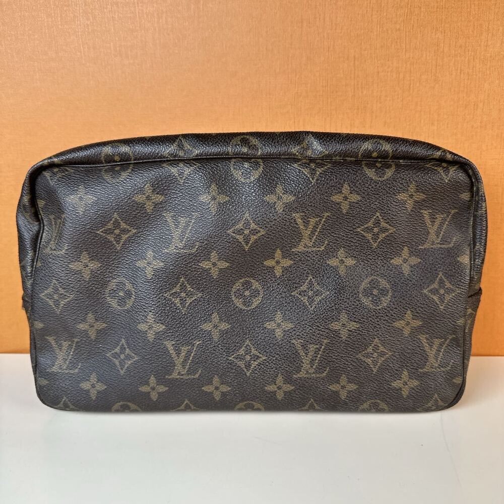 Louis Vuitton Trousses Toilette Pouch Clutch Monogram Brown